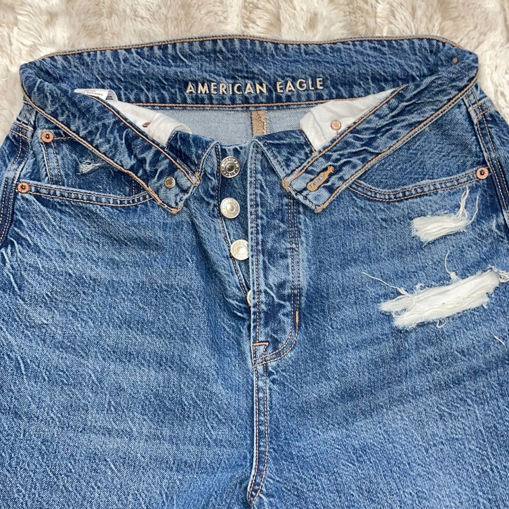 American Eagle Baggie Boyfriend Jeans, Size 8 short